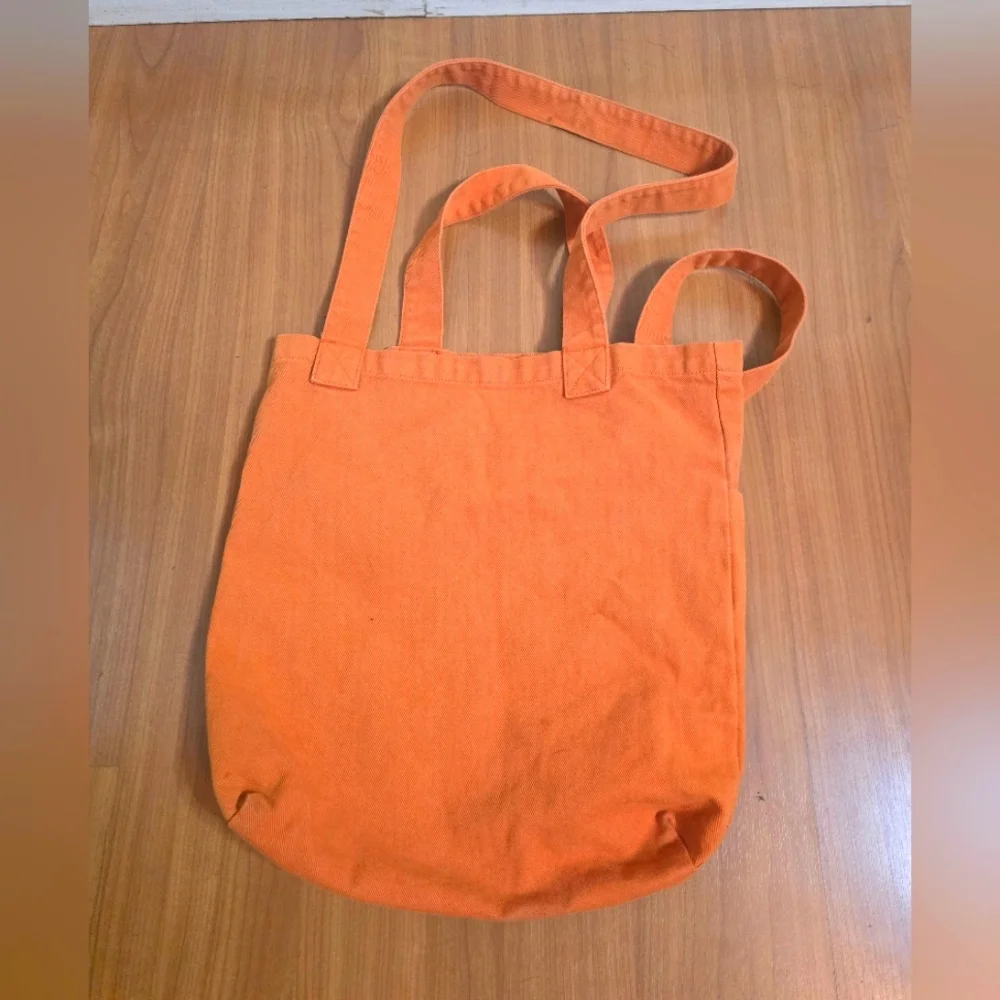 Big Bud Press Orange Tote Bag with Patch
